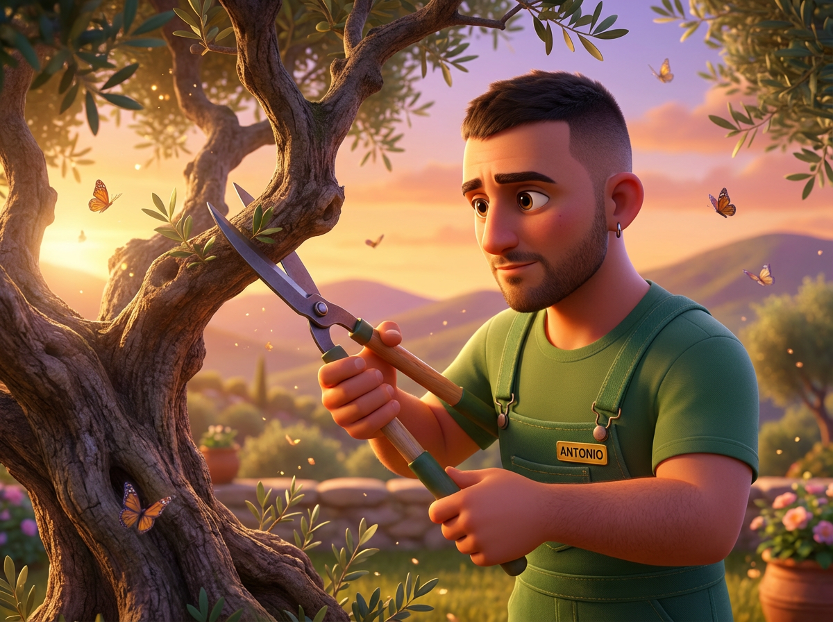 Antonio pota ulivo Pixar